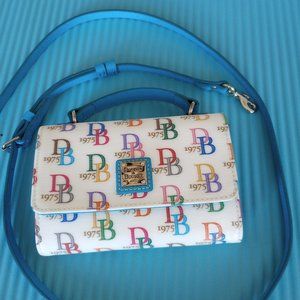 Dooney & Bourke 1975 colletion Multi Color Small Satchel/ Mini/Crossbody/Purse